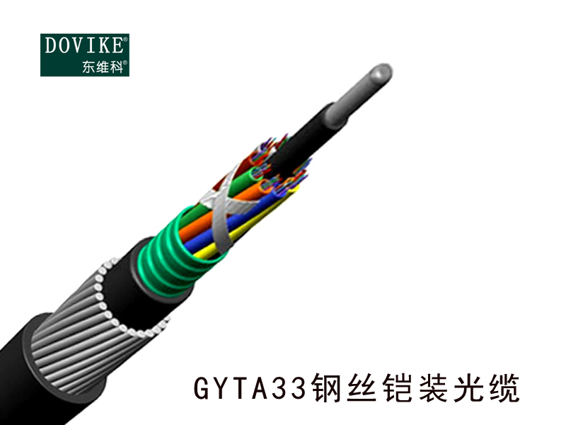 GYTA33鋼絲鎧裝室外直埋/水下/防鼠光纜--江蘇東維通信科技有限公司