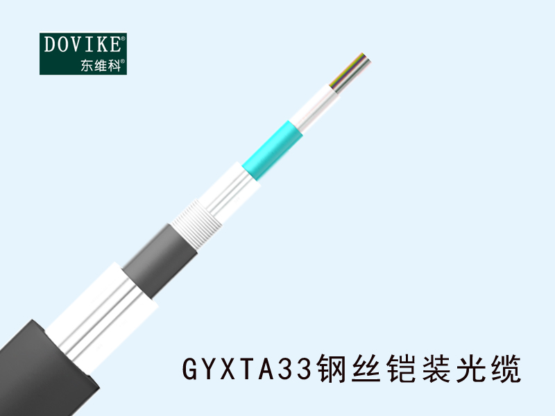 GYXTA33鋼絲鎧裝光纜，24芯鋼絲鎧裝防鼠咬光纜